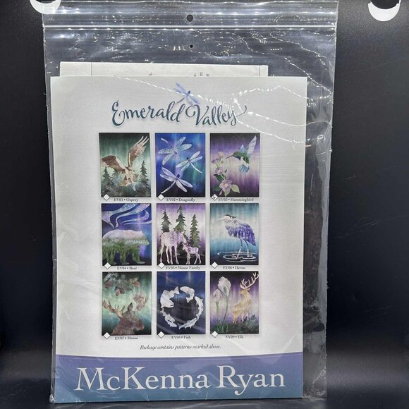 McKenna Ryan Emerald Valley “Hummingbird” Applique Quilt Sewing Pattern Uncut FF - Picture 1 of 6